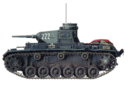 Panzerkampfwagen III modelo F, 1er. Regimiento Panzer, 1ª División Panzer, Río Mosa, 1940.